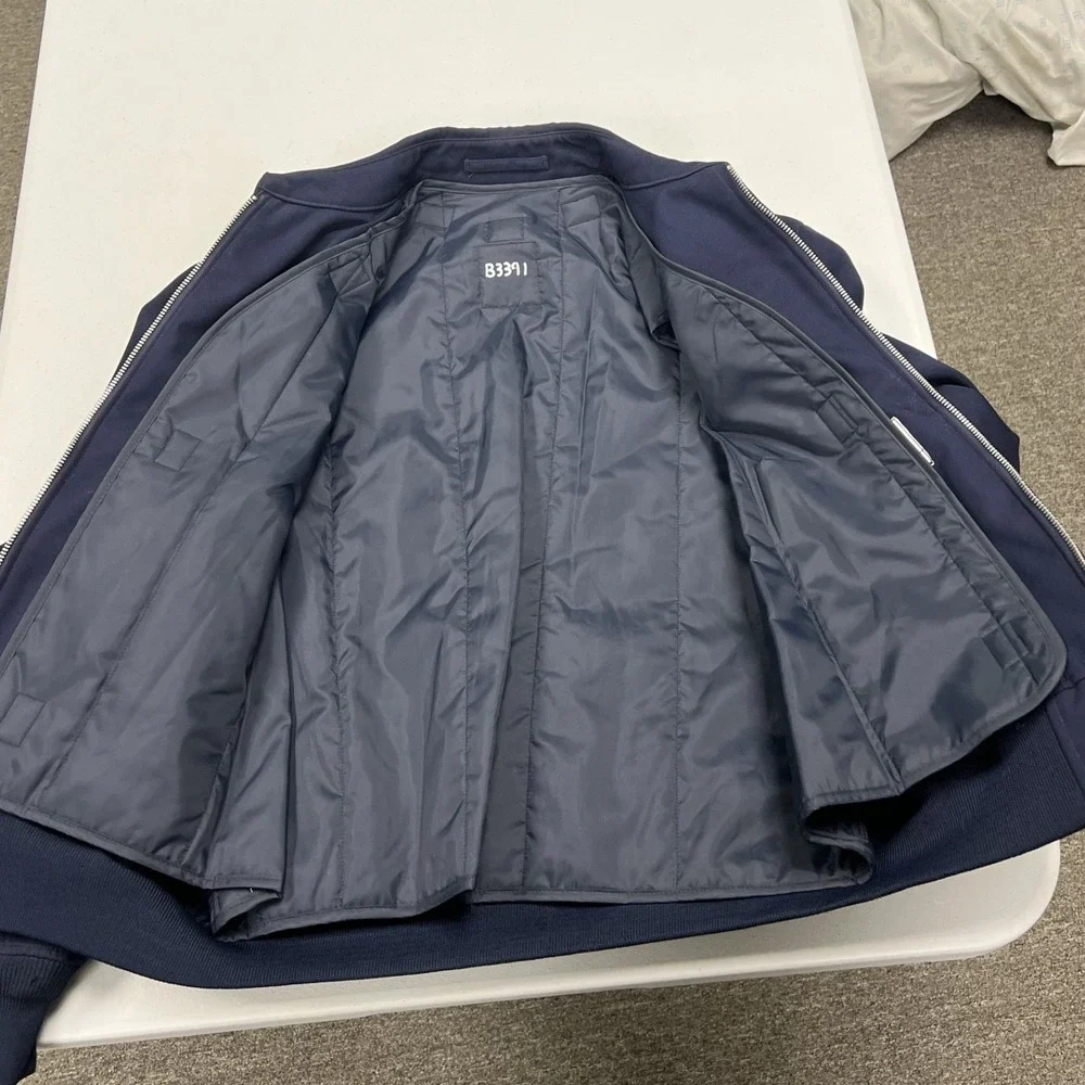 Target Sportswear Military Jacket Mens 42S Navy Blue Lightweight Removable Liner